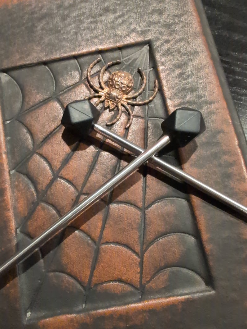 Hex Needle Tip Protectors — 2-Pair Set | Witchy Fiber Arts Notions